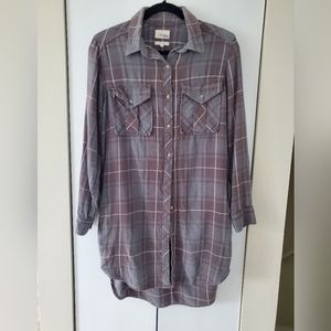 Aritzia Wilfred Free Flannel Dress